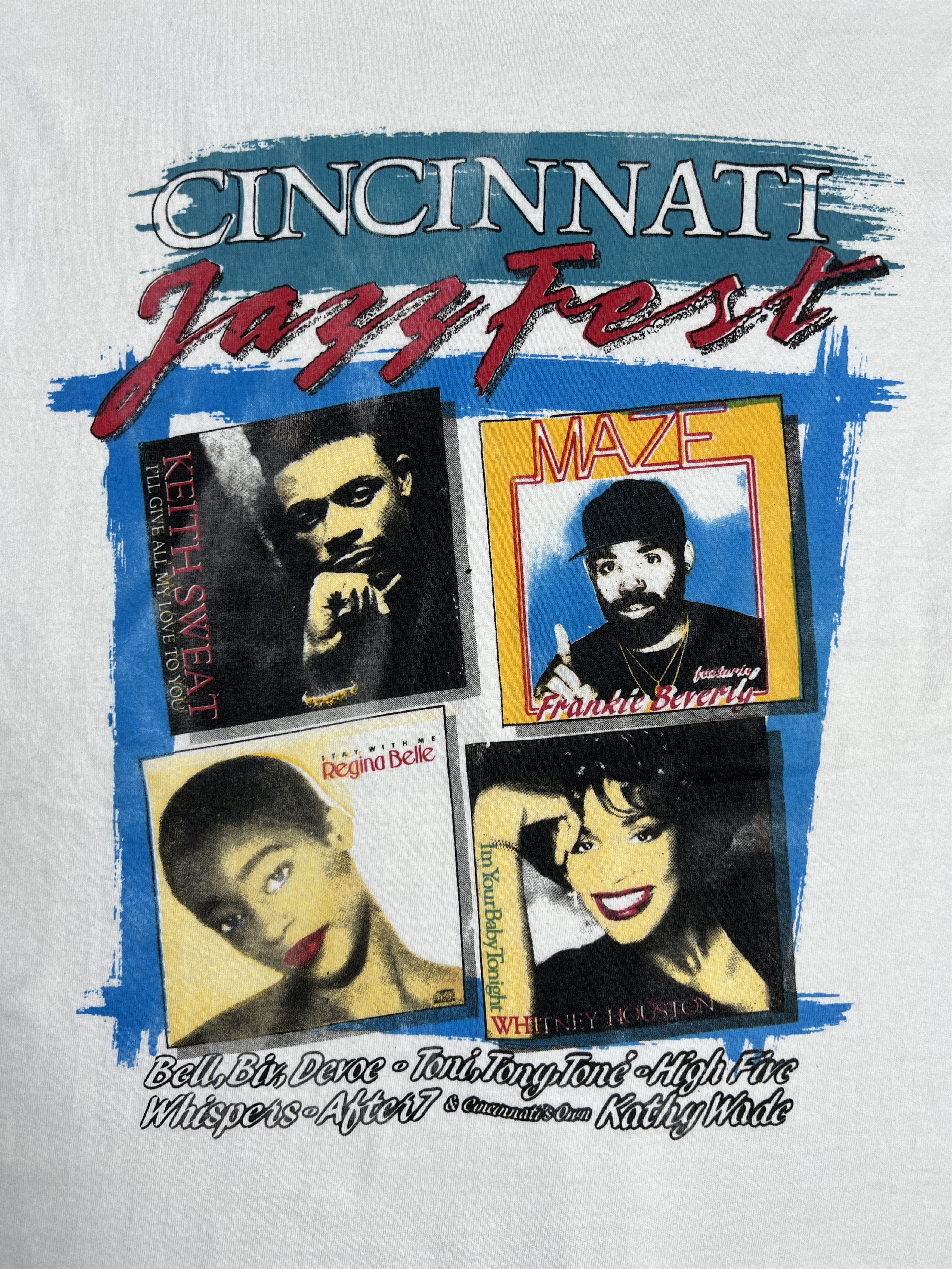 Rap Tees Vtg 90s Cincinnati Jazzfest '91 Music Festival T (L) GTMD494 Size US L / EU 52-54 / 3 - 2 Thumbnail