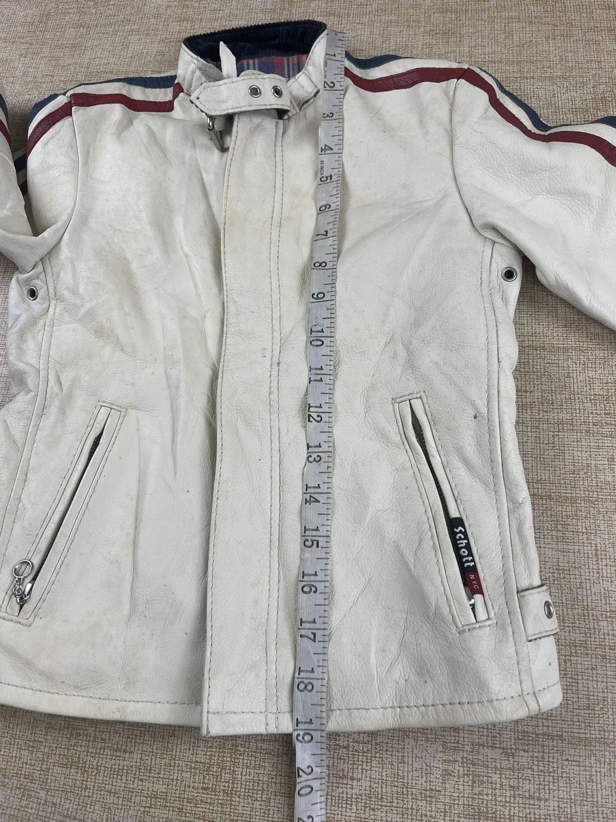 Schott × Vintage VINTAGE SCHOTT NYC Rider Leather Jacket For Kids Size US XXS / EU 40 - 16 Thumbnail
