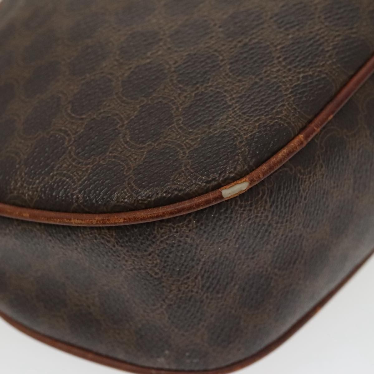 Celine CELINE Macadam Canvas Shoulder Bag Pvc Leather Brown Gold Size ONE SIZE - 13 Thumbnail