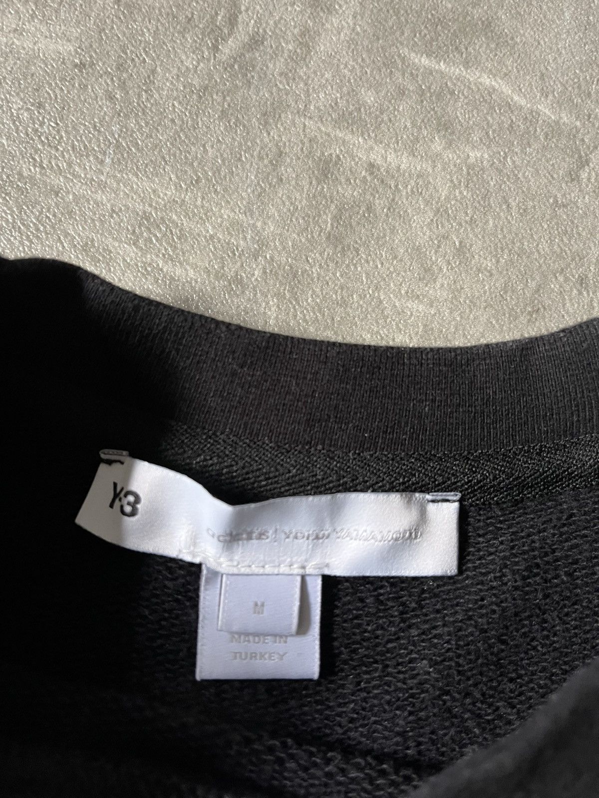 Adidas Y-3 Yohji Yamamoto Adidas black sweatshirt big logo Size US M / EU 48-50 / 2 - 5 Thumbnail