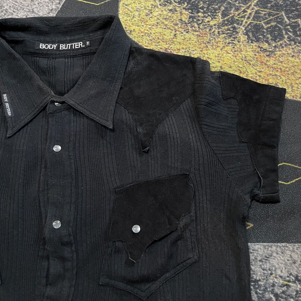 14th Addiction × Japanese Brand × Seditionaries 💥DOPEE💥💥- BODY BUTTER Hybrid Leather Paneled Snap Buttton Size US M / EU 48-50 / 2 - 5 Thumbnail