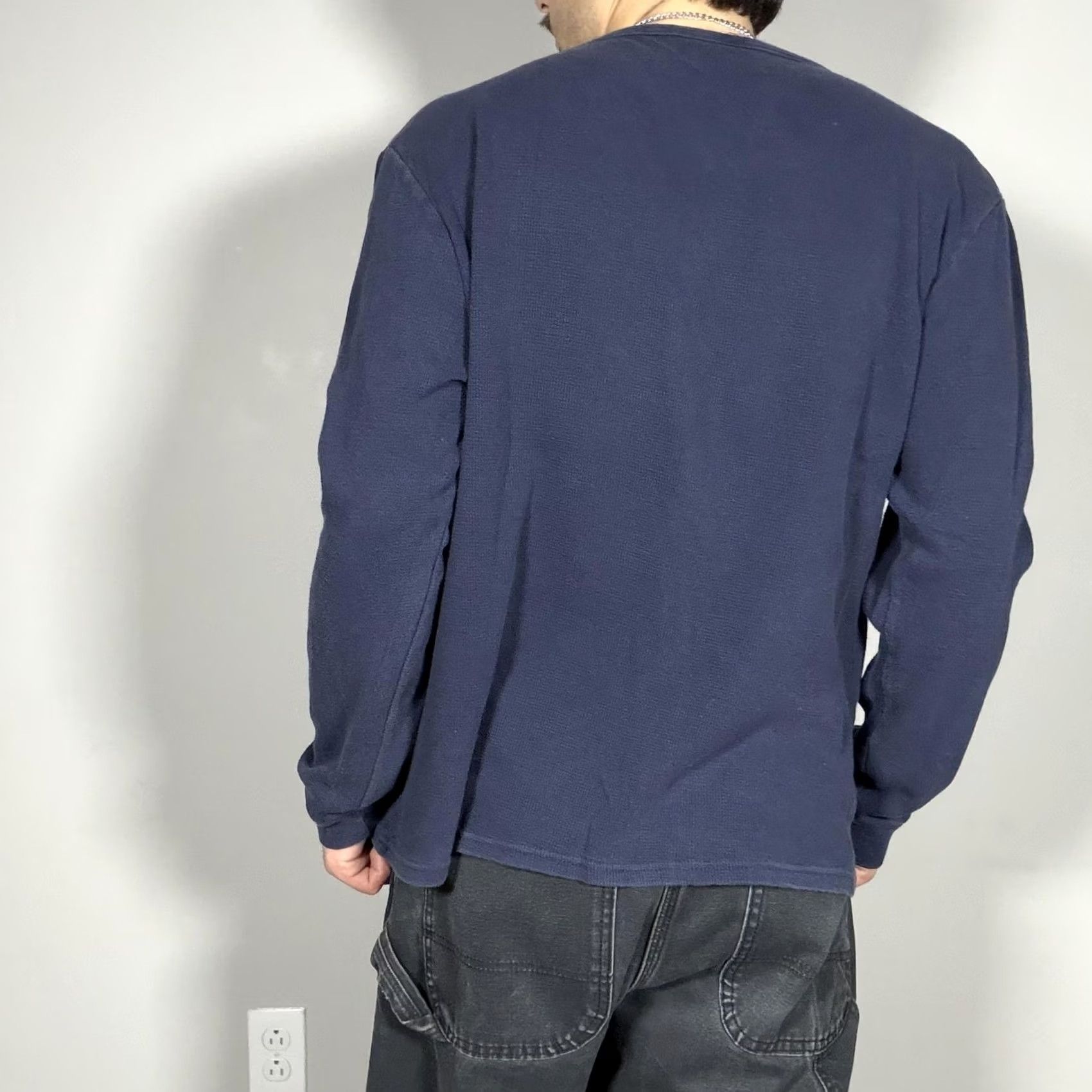 Vintage Y2K Jesus Christian Bible Isaiah 40:31 Eagle Thermal Shirt XL Blue Tee Size US XL / EU 56 / 4 - 2 Thumbnail