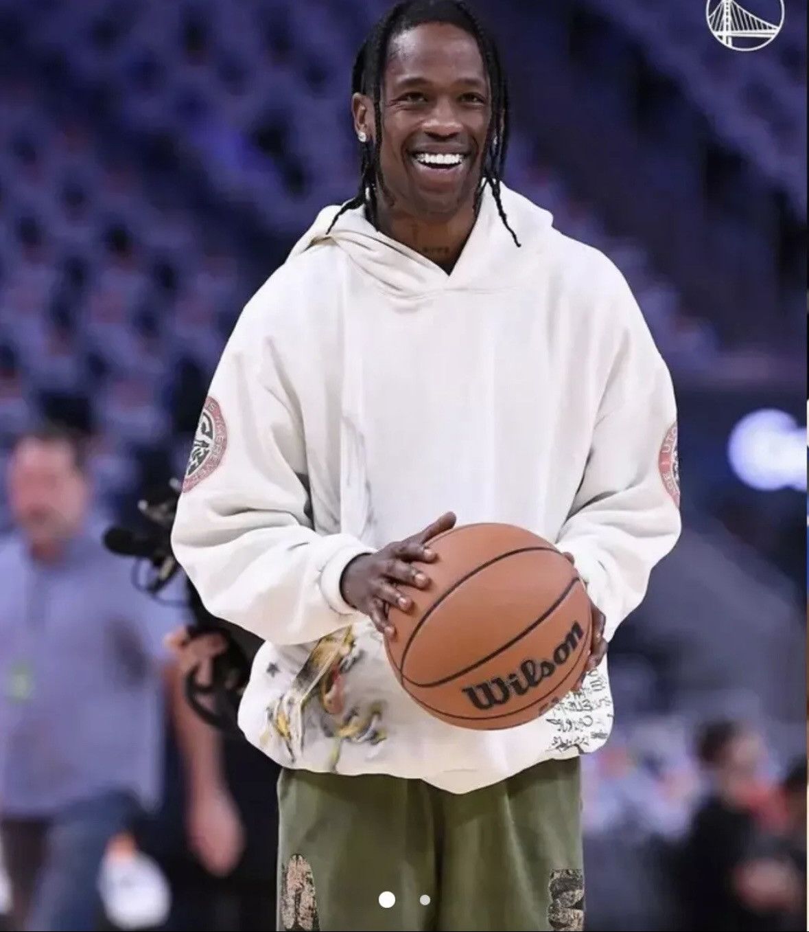 image of Travis Scott Utopia Circus Maximus Sweatpants (Size Large) in Green, Men's (Size 32)