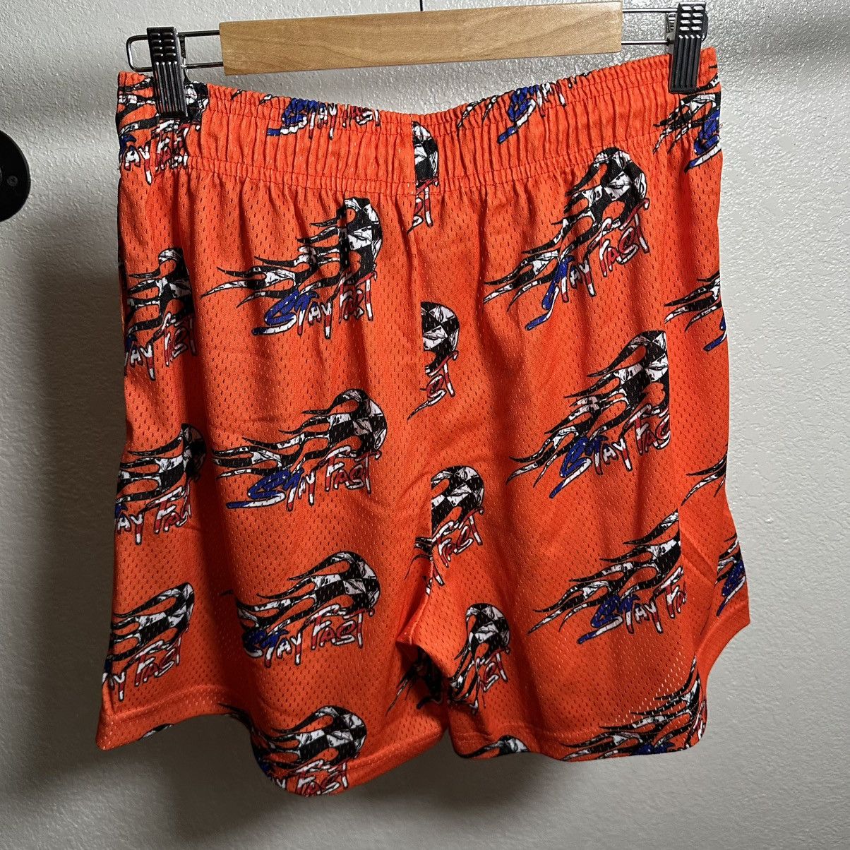 Eric Emanuel Eric Emanuel X Matty Boy short orange blue size L Size US 31 - 5 Thumbnail
