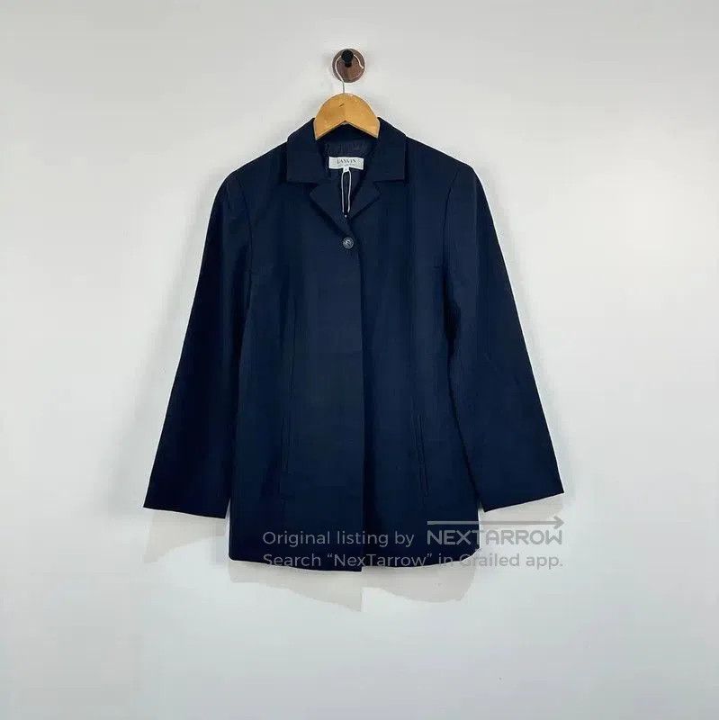 Other Lanvin Black Wool Men's Outerwear Jacket . Size US L / EU 52-54 / 3 - 1 Thumbnail