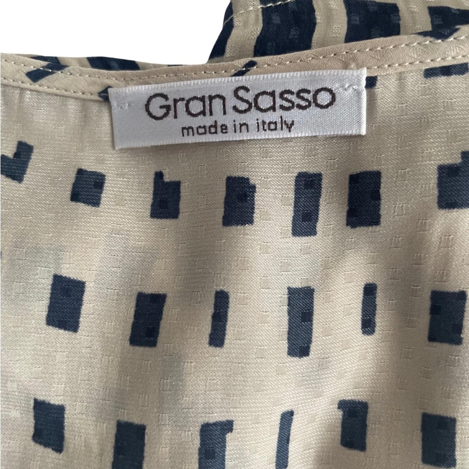 Gran Sasso Gran Sasso Navy Geometric Print, IT 46 (US 10/12) Size ONE SIZE - 2 Thumbnail