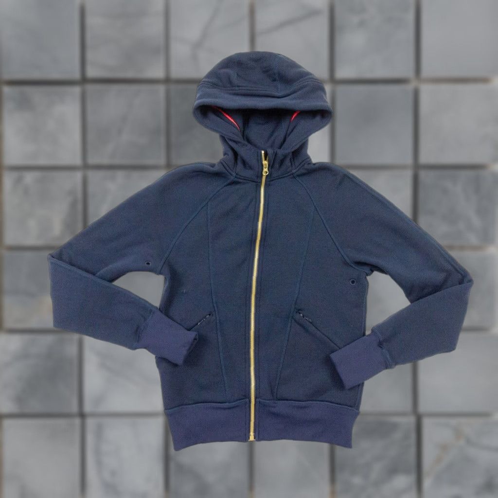 Lululemon Lululemon Womens Hoodie 4 Blue Full Zip Stretch Outdoors Size S / US 4 / IT 40 - 1 Thumbnail