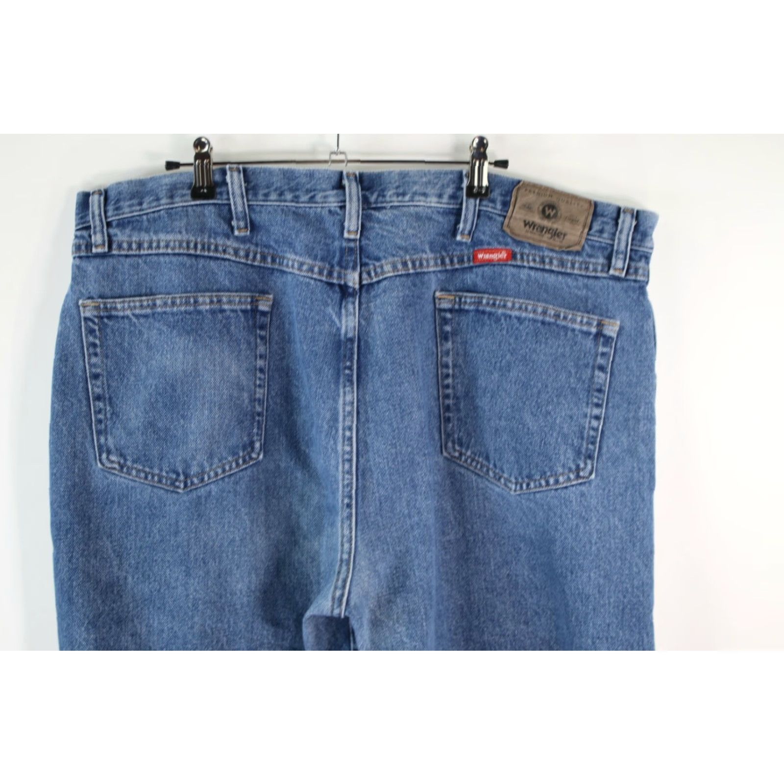 Wrangler Wrangler Jeans Mens Regular Fit Straight Leg Blue Denim Size 42X30 Size US 42 / EU 58 - 4 Thumbnail