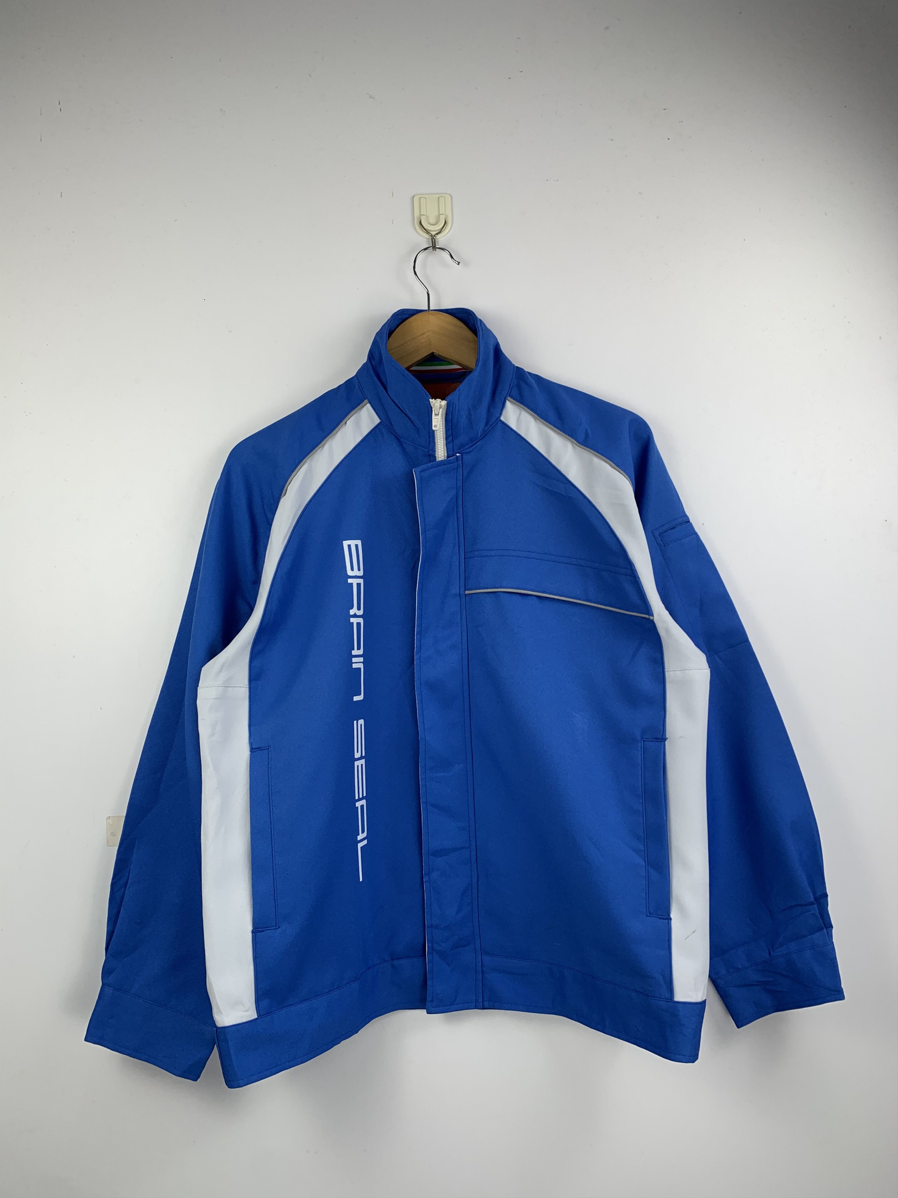 Japanese Brand Vintage Andare Schiettio Workwear Zipper Denim Jacket J1600 Size US L / EU 52-54 / 3 - 1 Thumbnail