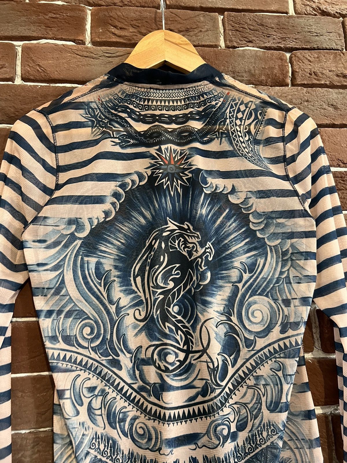 Jean Paul Gaultier Jean Paul Gaultier Tattoo Mesh Top Cardigan Hype M Size M / US 6-8 / IT 42-44 - 5 Thumbnail