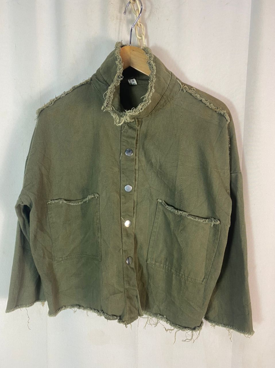 Other Unbrand back spellout snap button croptop shirt Size L / US 10 / IT 46 - 2 Thumbnail