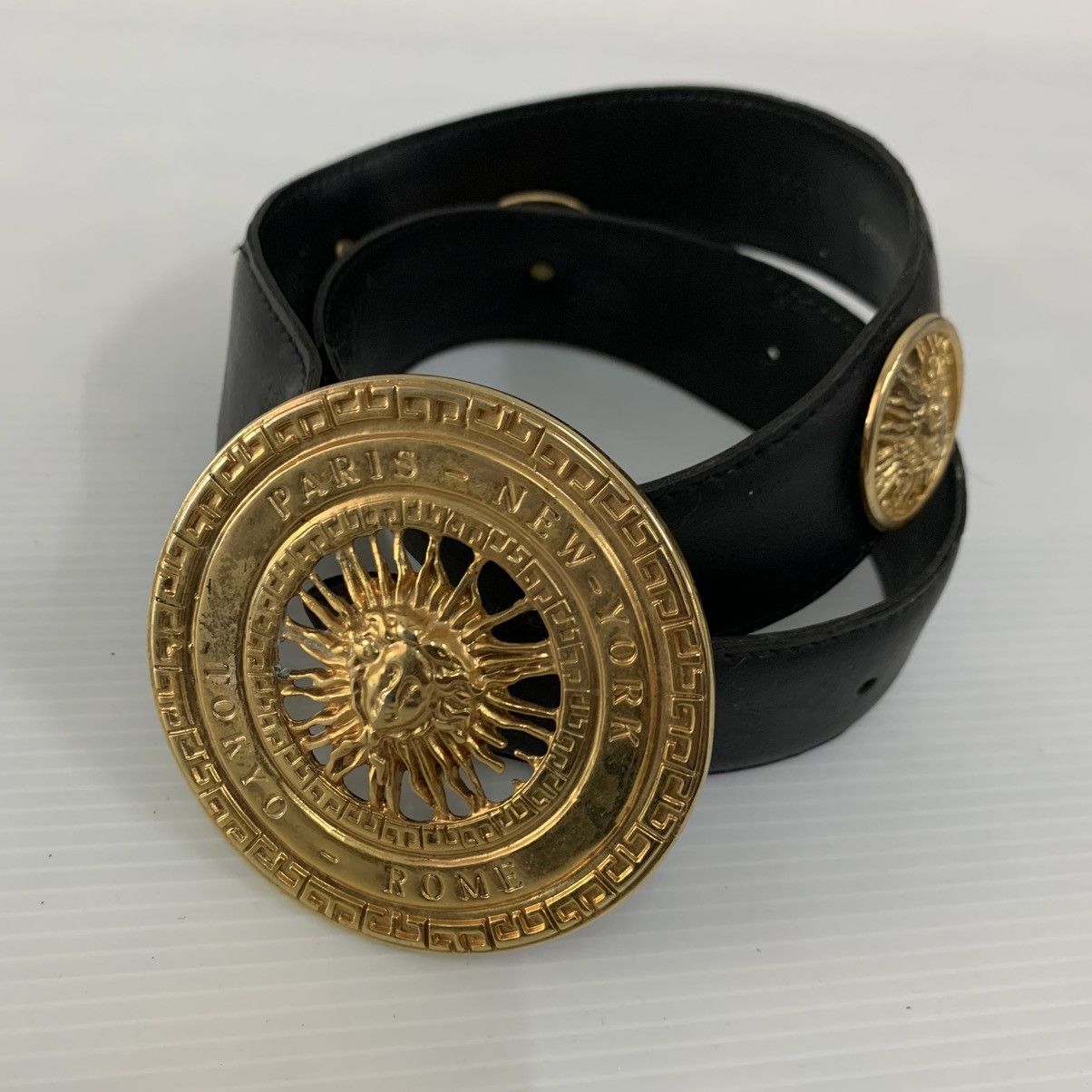 Vintage DESIGN Like Gianni Versace Leather Belts Size ONE SIZE - 1 Thumbnail