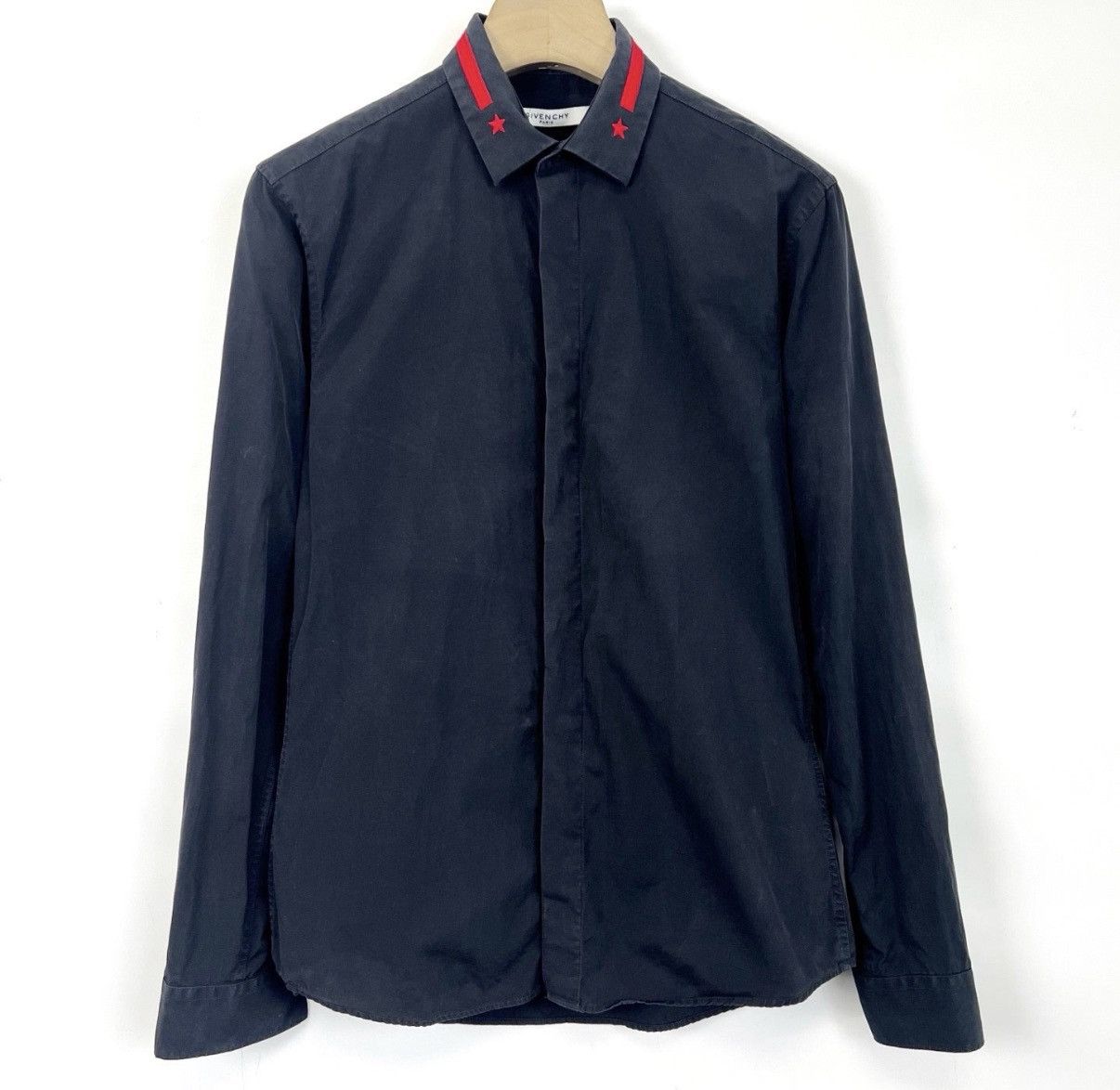 Givenchy Givenchy Classic Embroidered Five-Star Striped Shirt K12 Size US S / EU 44-46 / 1 - 1 Thumbnail