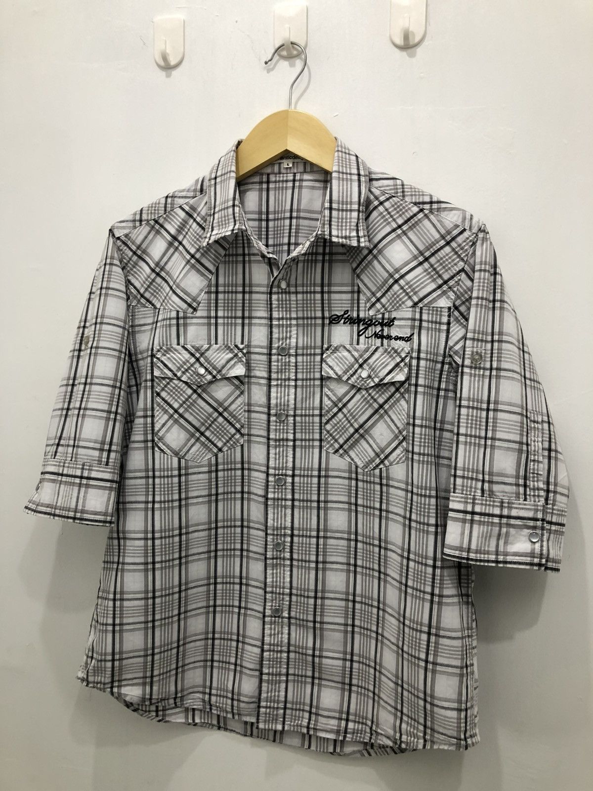 Japanese Brand Japanese Poem Button Up Shirt Embroidery Details Size US L / EU 52-54 / 3 - 9 Thumbnail
