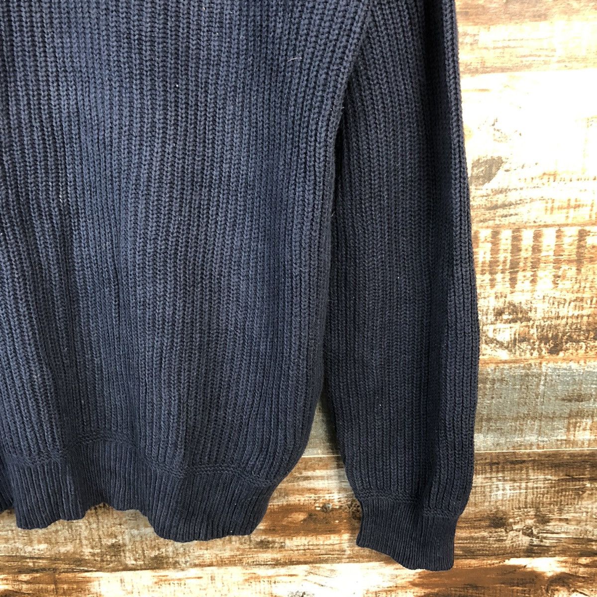 Homespun Knitwear × Japanese Brand Uniqlo japan vintage Dark Blue Knitwear #A1336 Size US XL / EU 56 / 4 - 8 Thumbnail