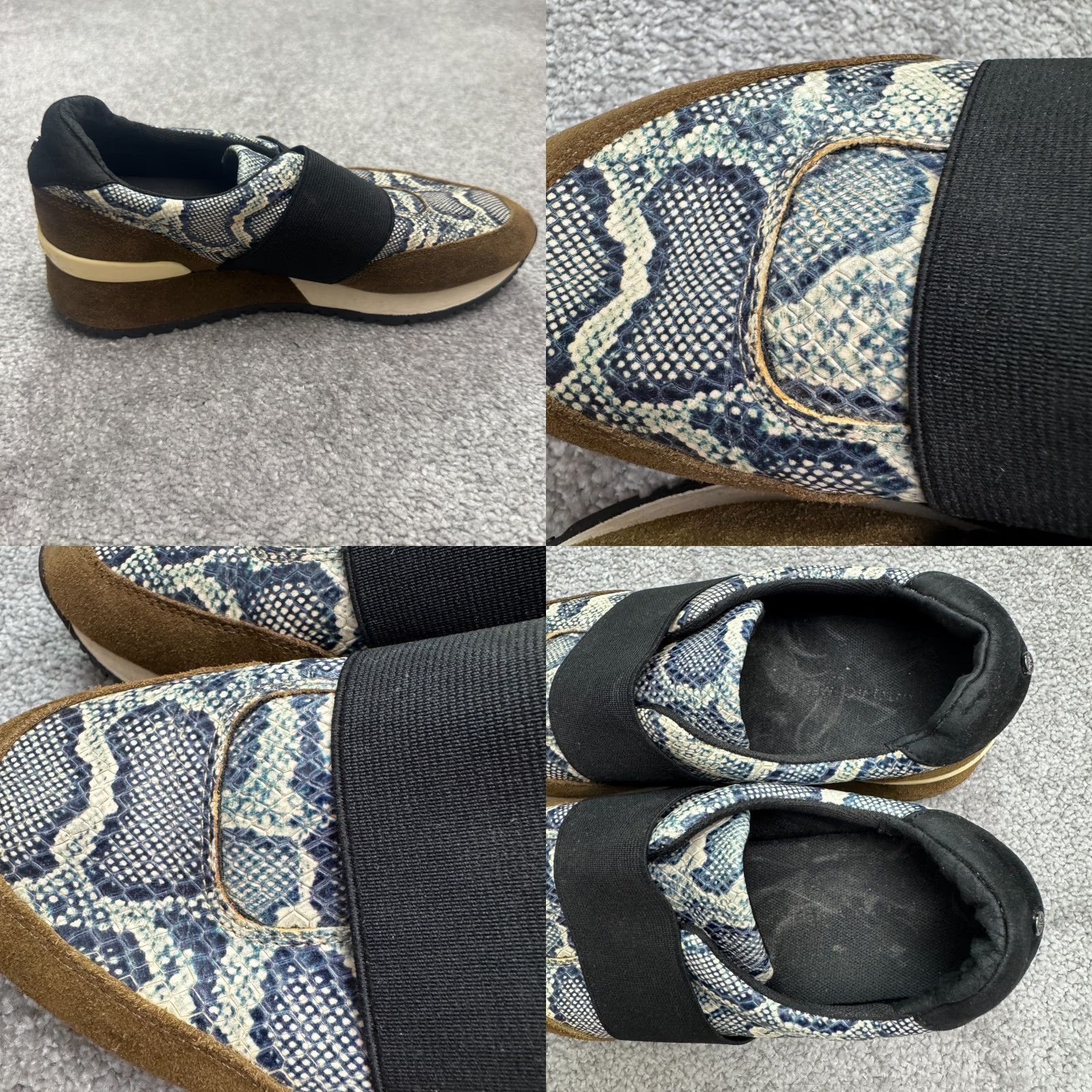 Vintage VINTAGE Antonio Melani Snake Print Leather Sneakers Womens 7M Casual Slip On Animal Print Fall Spring Summer Winter Shoes Size US 7 / IT 37 - 8 Thumbnail