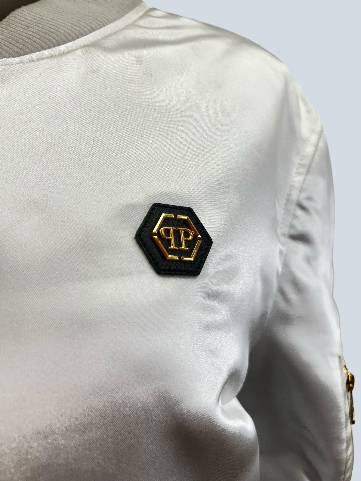 Philipp Plein Philipp Plein bomber jacket with maxi logo embroidery, L. Size US L / EU 52-54 / 3 - 6 Thumbnail