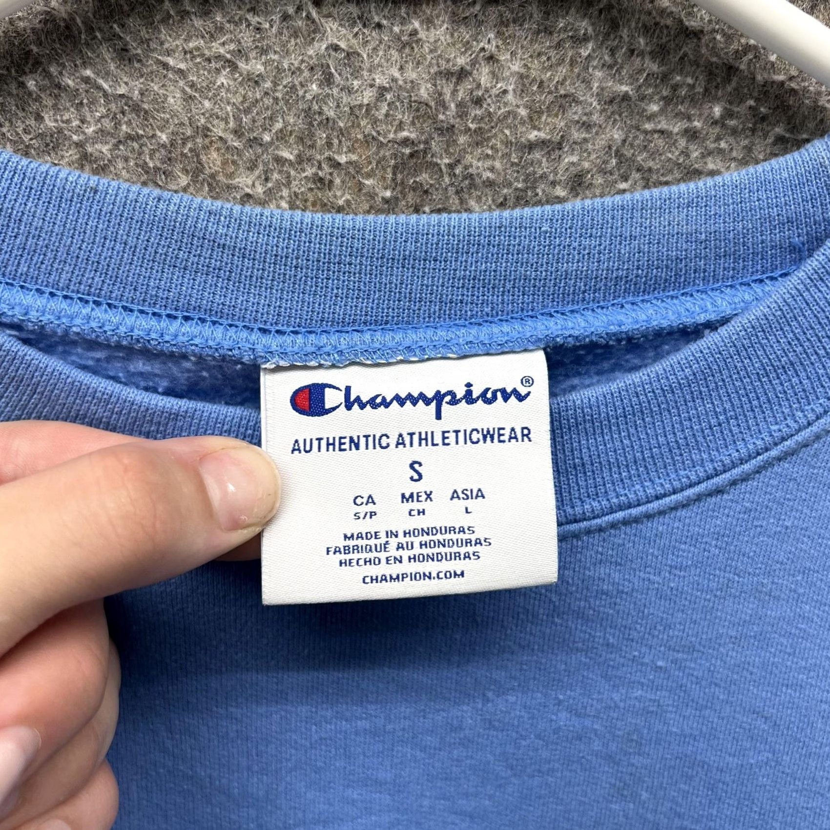 Champion Champion Sweatshirt Mens Small Blue Big Logo Crewneck Pullover Fleece Size US S / EU 44-46 / 1 - 4 Thumbnail