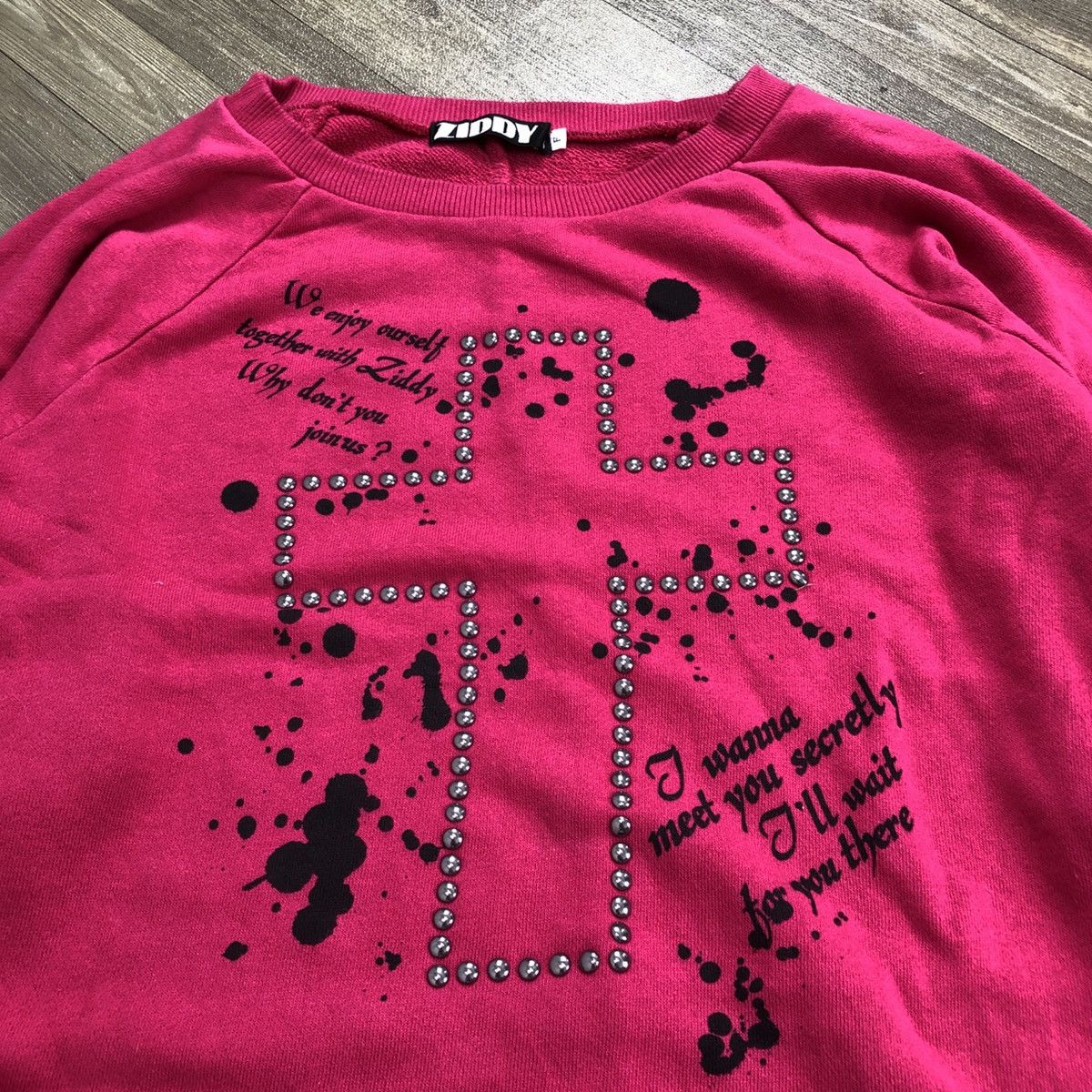If Six Was Nine × Japanese Brand × Seditionaries 2000s Ziddy Poem Cross Goa Lgb Longline Sweatshirt Size US M / EU 48-50 / 2 - 3 Thumbnail