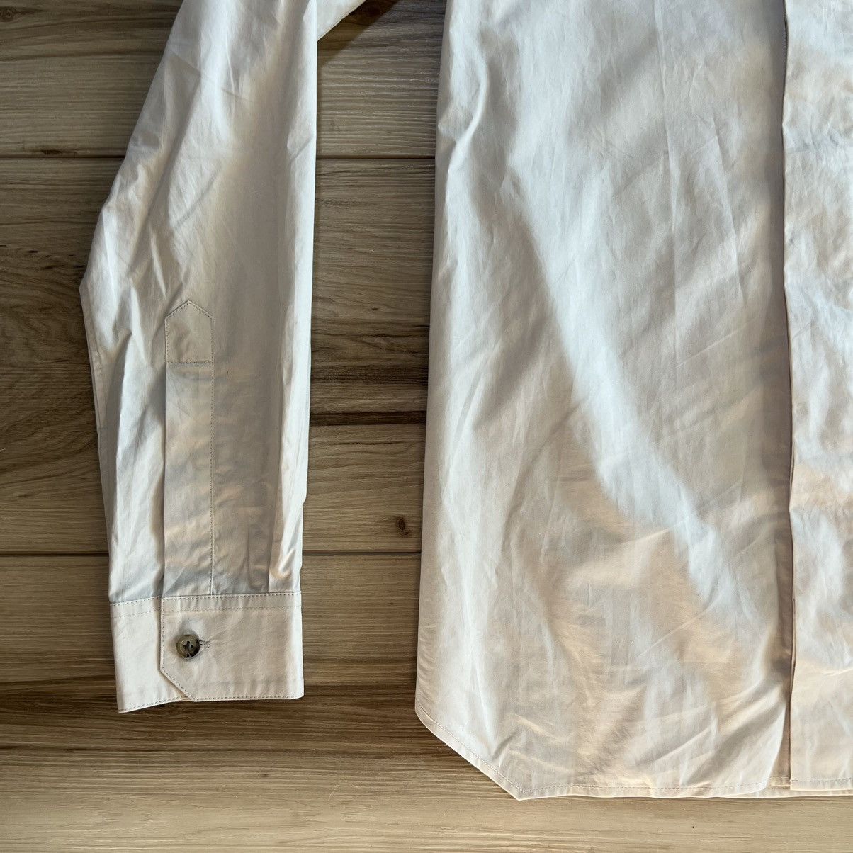 Rick Owens Rick Owens Tecuatl SS20 Pearl Collarless Button Down Shirt Size US M / EU 48-50 / 2 - 4 Thumbnail