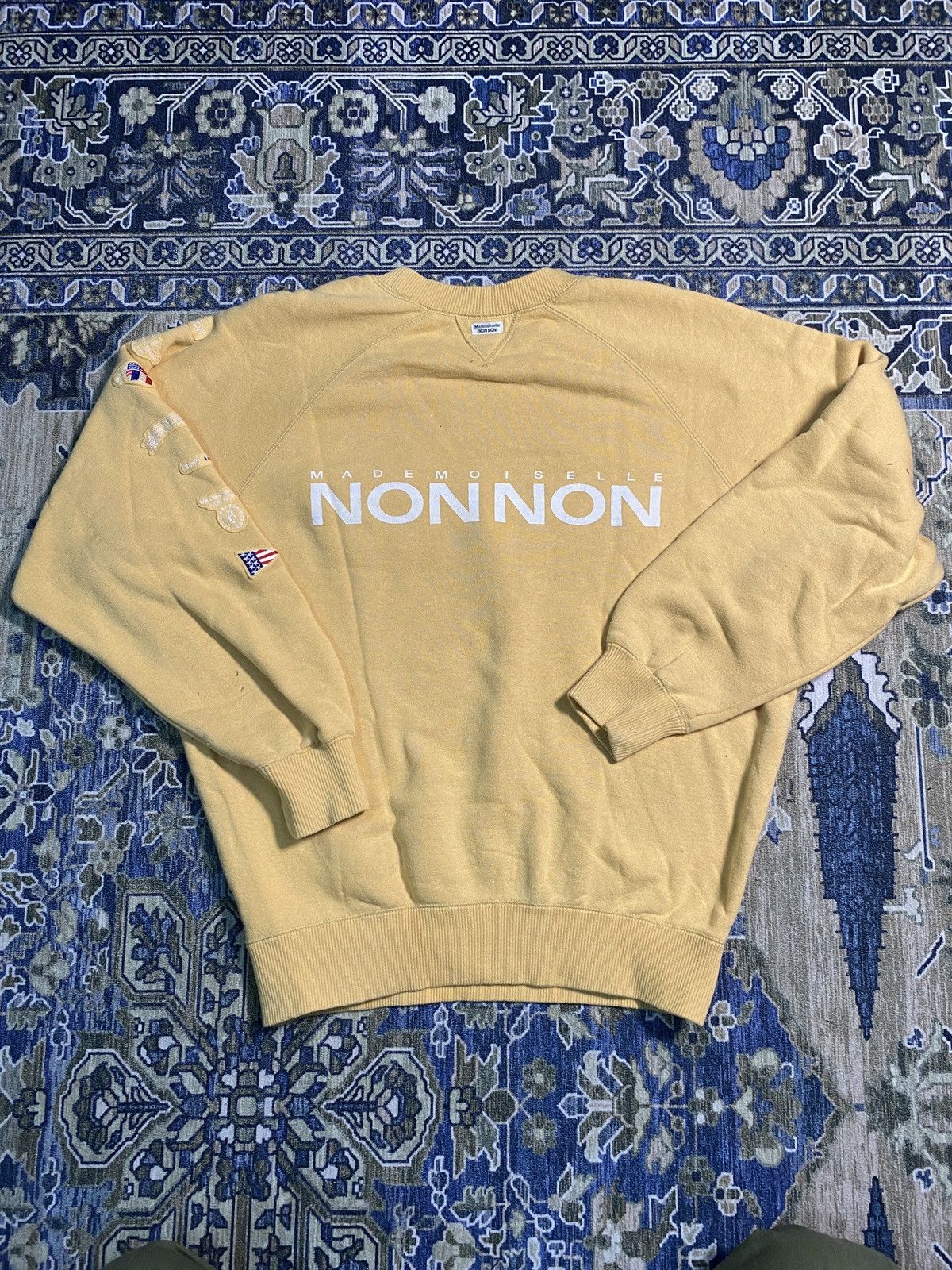 image of Mademoiselle Non Non Sports Sweatshirt in Light Orange, Men's (Size Medium)