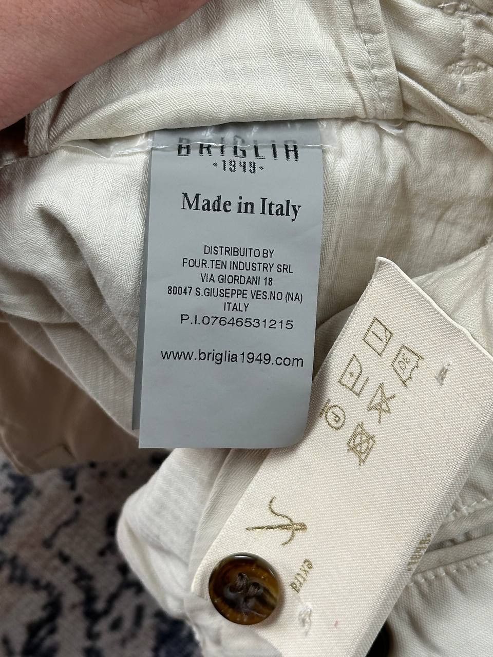 Designer Luxury Briglia 1949 Linen Chino Pants Made In Italy Size US 32 / EU 48 - 7 Thumbnail