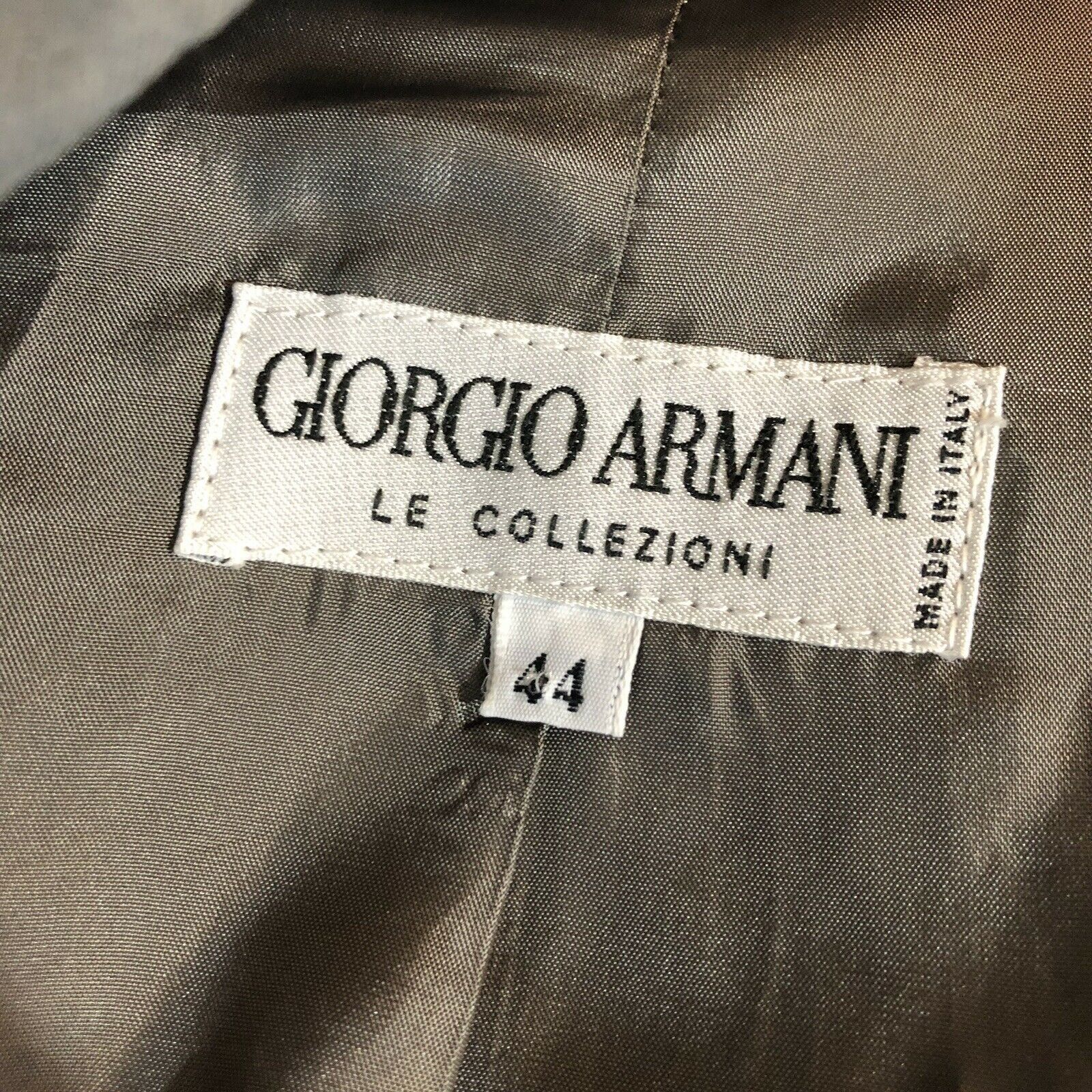Giorgio Armani Giorgio Armani Le Collezioni Italy Gray Blazer Coat Size 44 Size 44R - 2 Thumbnail