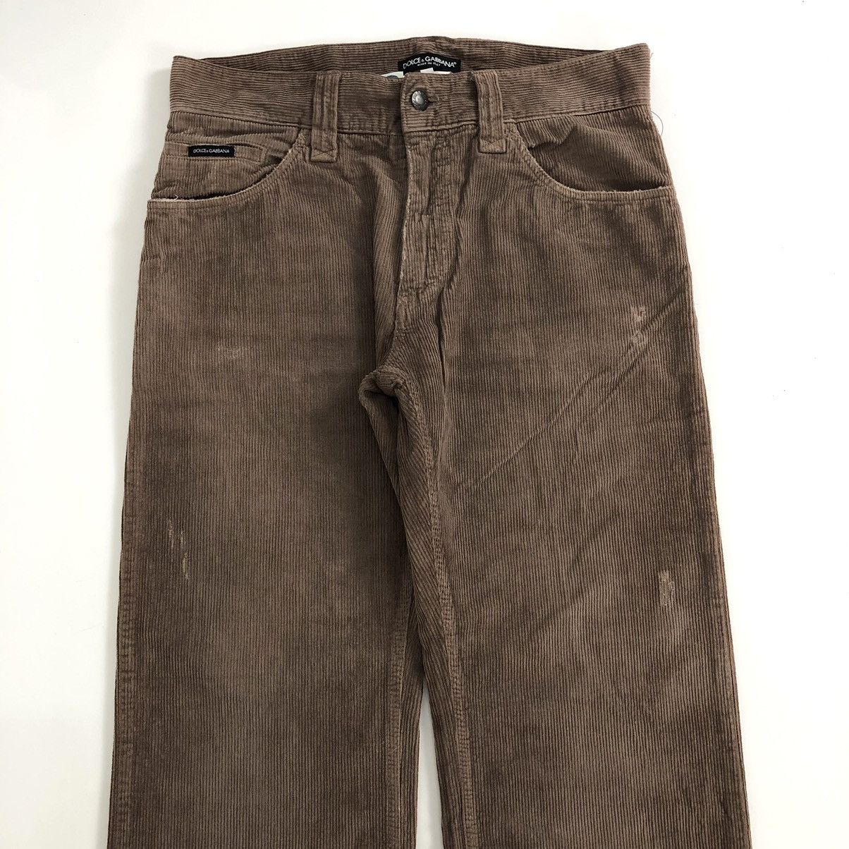 Designer × Dolce & Gabbana × Vintage Vintage Dolce & Gabbana 20 Loose Corduroy Distressed Pants Size US 32 / EU 48 - 16 Thumbnail