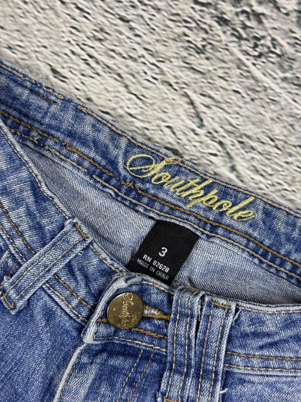Southpole Southpole flared jeans denim pants Y2K rhinestones Size 26" / US 2 / IT 38 - 8 Thumbnail