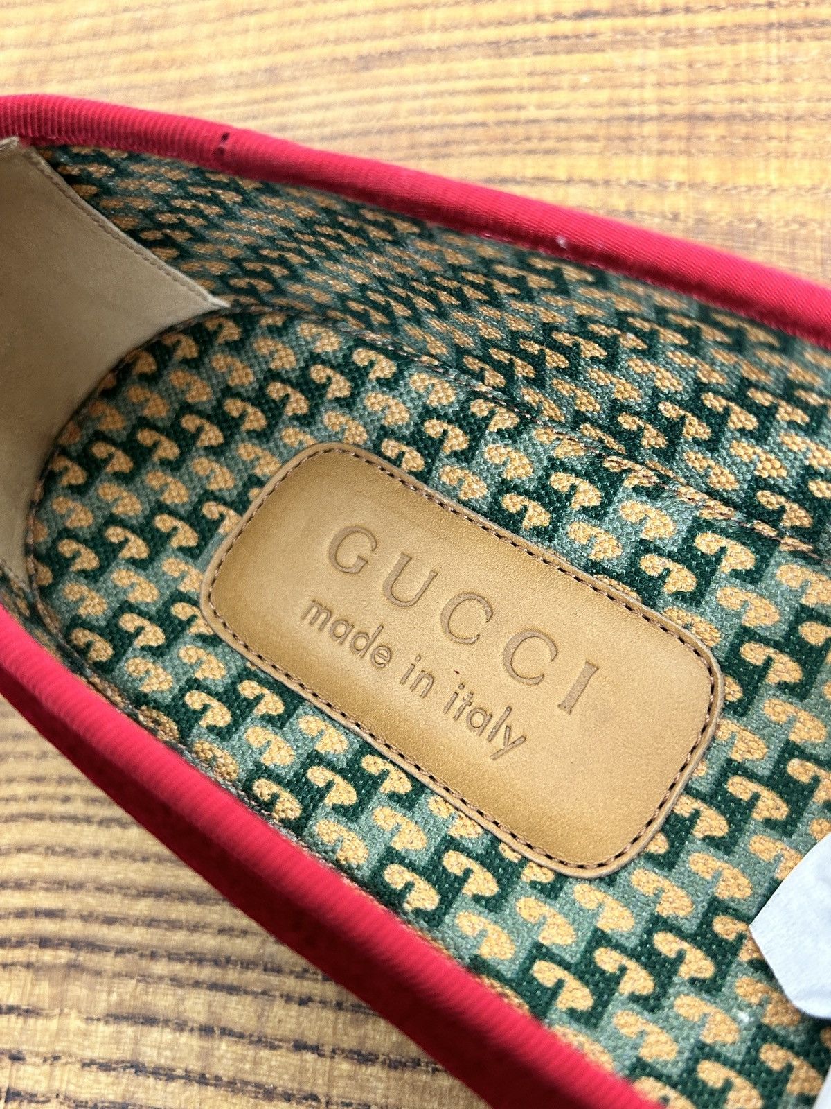 Gucci Gucci Velvet Loafers Low Top Shoes Sneakers Red 8.5 US Size US 8.5 / EU 41-42 - 11 Thumbnail