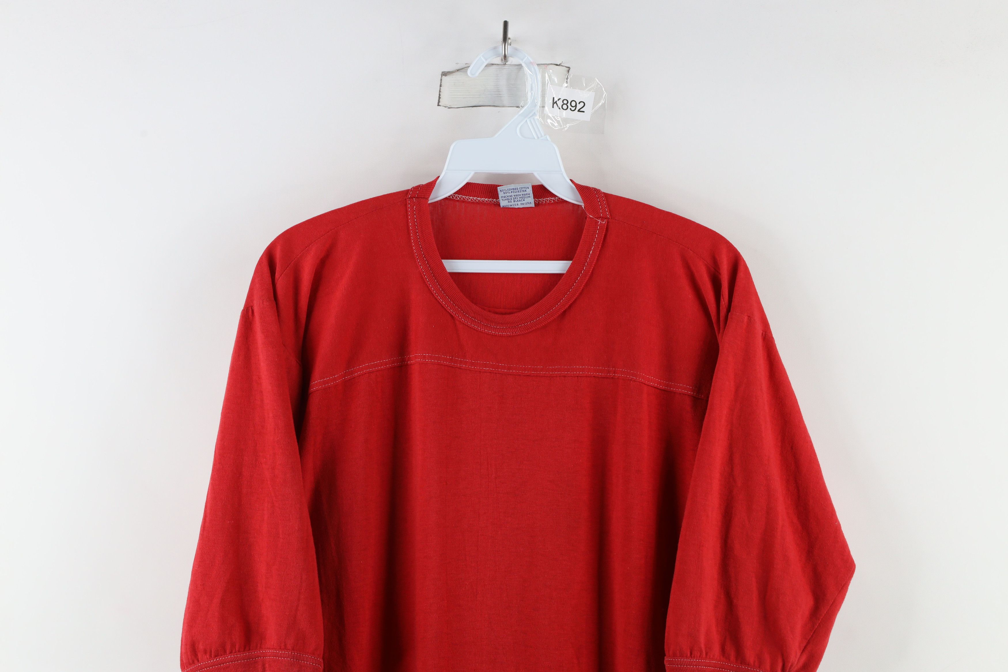 Vintage Vintage 70s Streetwear Thin Football Jersey T-Shirt USA Size US XL / EU 56 / 4 - 2 Thumbnail