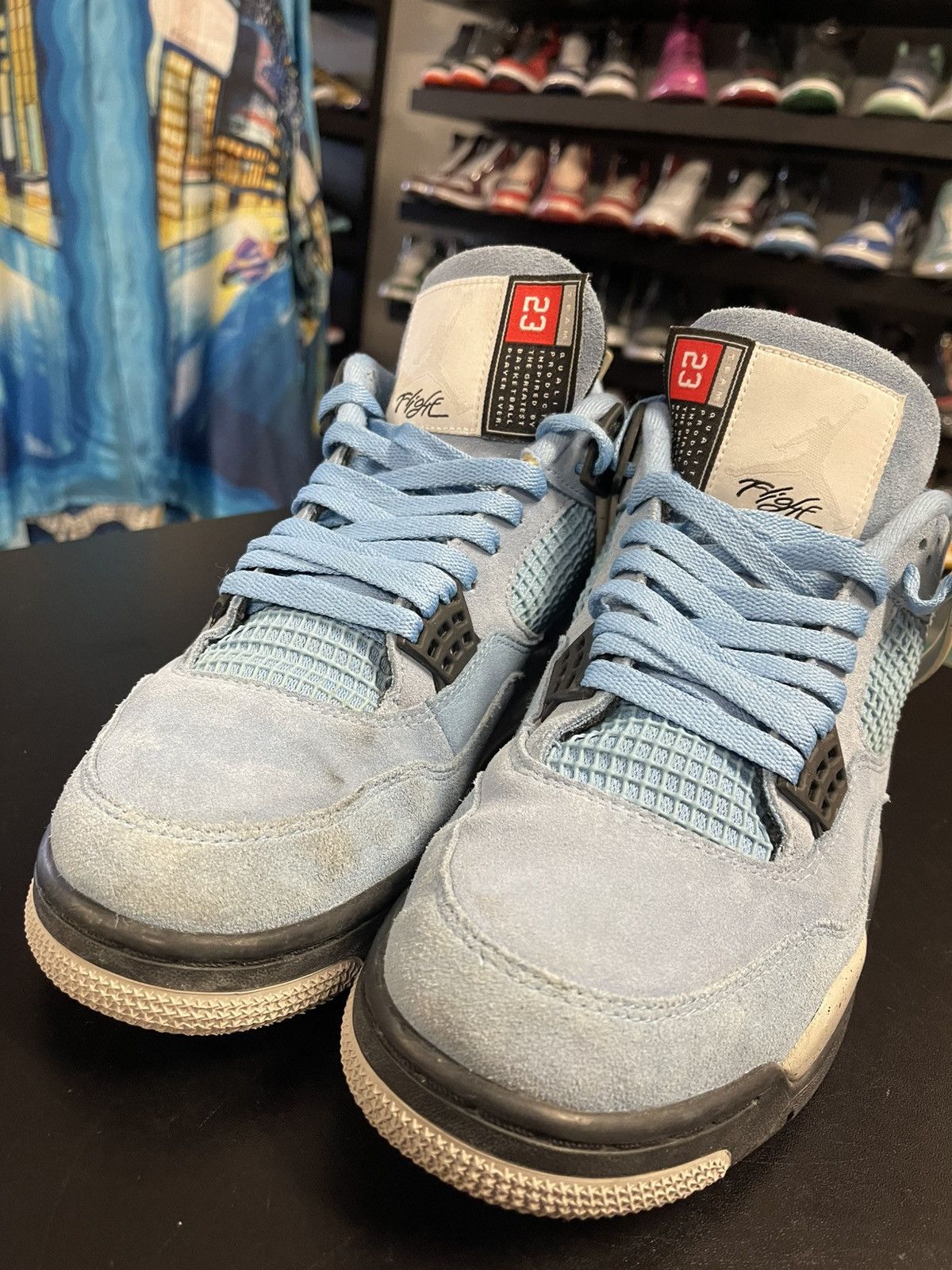 Jordan Brand Size 10.5 - Jordan 4 University Blue Used No Box! Size US 10.5 / EU 43-44 - 7 Thumbnail