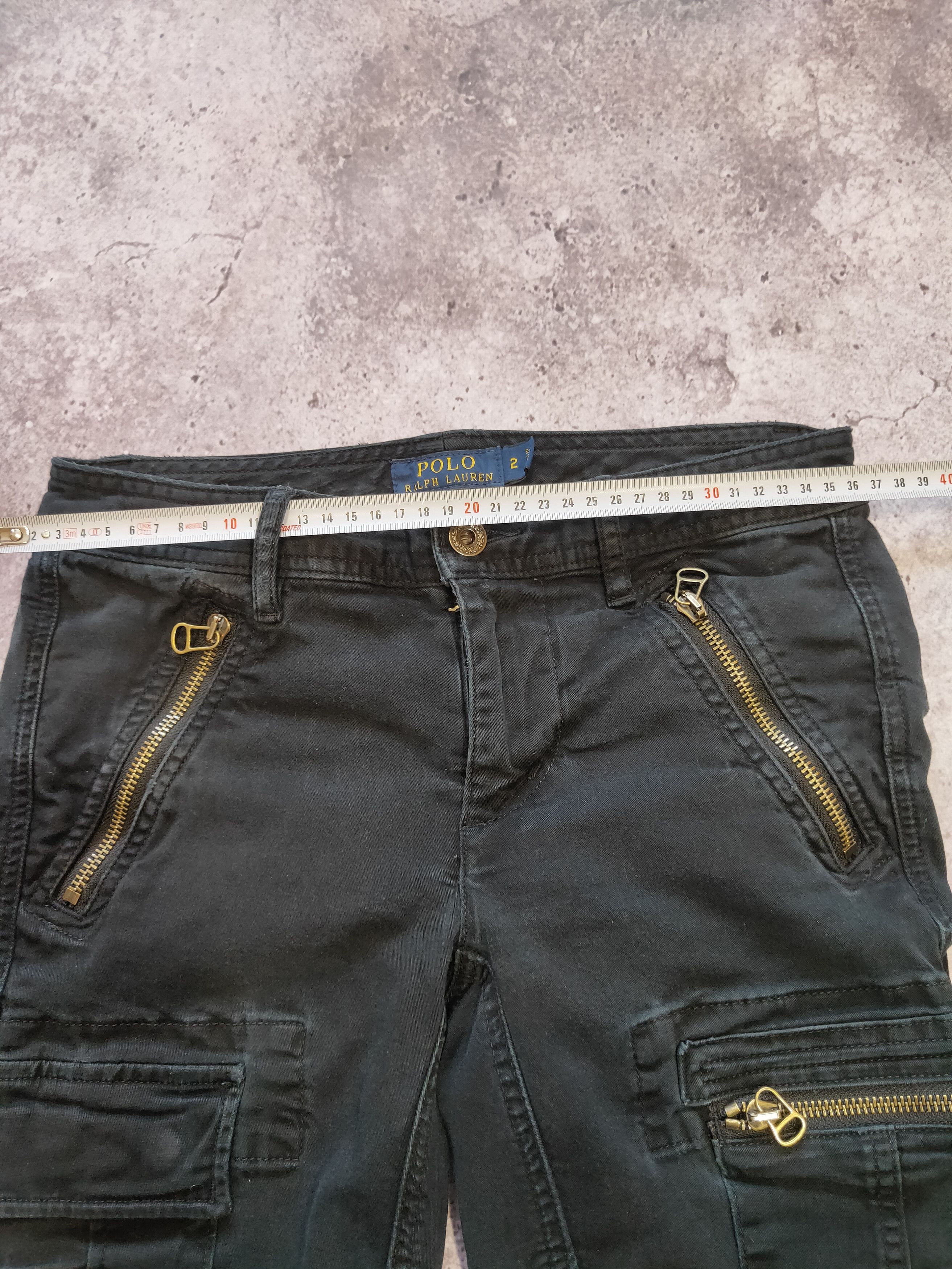 Denim & Supply Ralph Lauren × Polo Ralph Lauren × Ralph Lauren Vintage Ralph Lauren Cargo Biker Pants Rare y2k Size 26" / US 2 / IT 38 - 7 Thumbnail