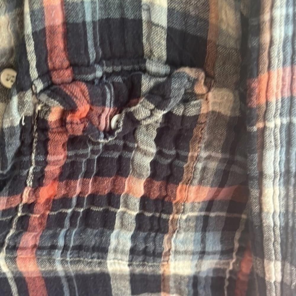 Designer Plaid button down dress, Velvet by Graham and Spencer Size XS / US 0-2 / IT 36-38 - 6 Thumbnail