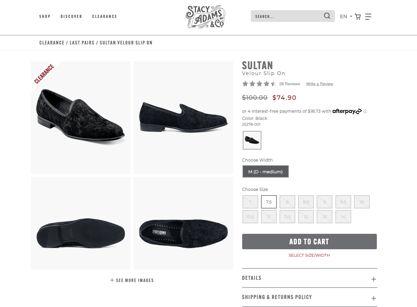 Stacy Adams Sultan Velour Slip On Size US 14 / EU 47 - 7 Thumbnail