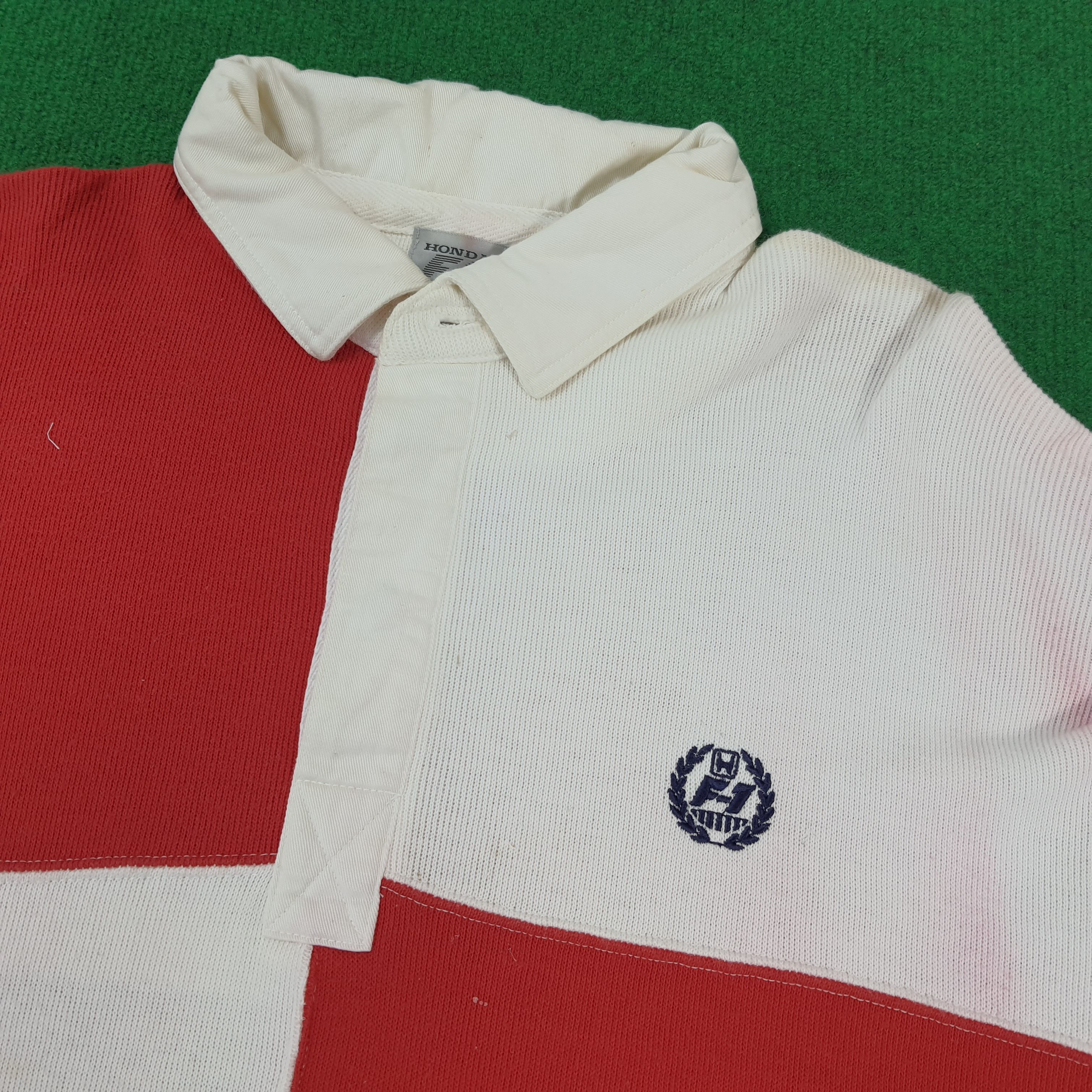 Honda × Japanese Brand × Vintage Vintage HONDA F1 Collection Motorsports Japan Polo Shirt Size US XL / EU 56 / 4 - 2 Thumbnail
