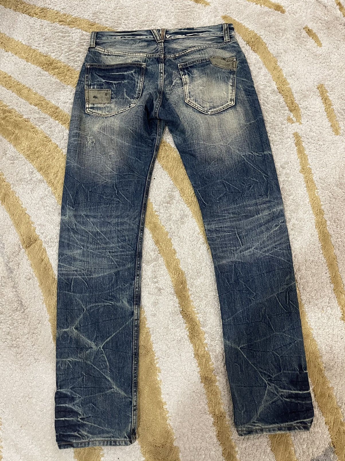 Japanese Brand ❌ON SALE❌ Flare Jeans Distressed Watermark Design Claw Size US 32 / EU 48 - 3 Thumbnail