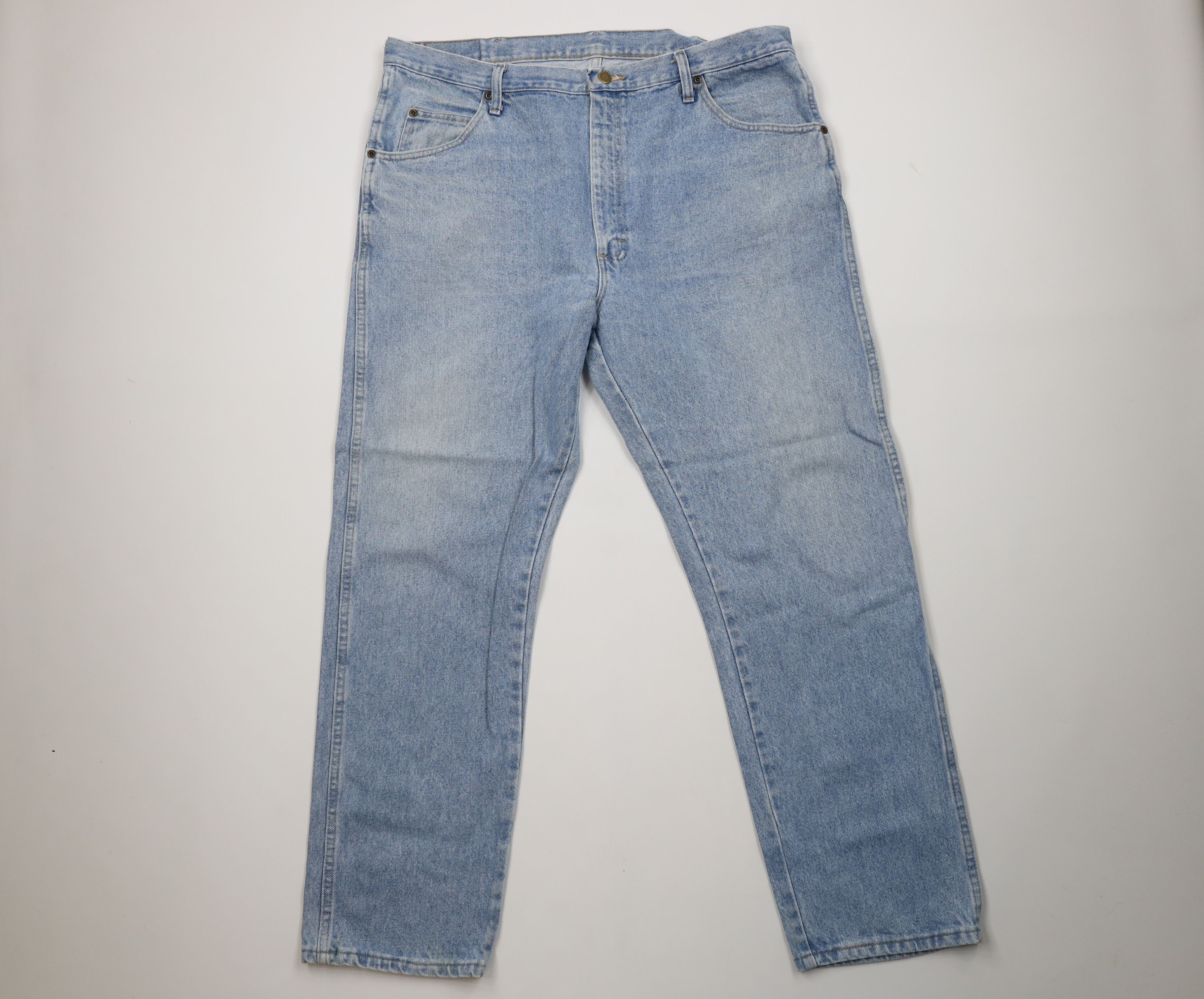 Wrangler Vintage Wrangler Western Straight Leg Denim Jeans Blue Size US 40 / EU 56 - 1 Thumbnail