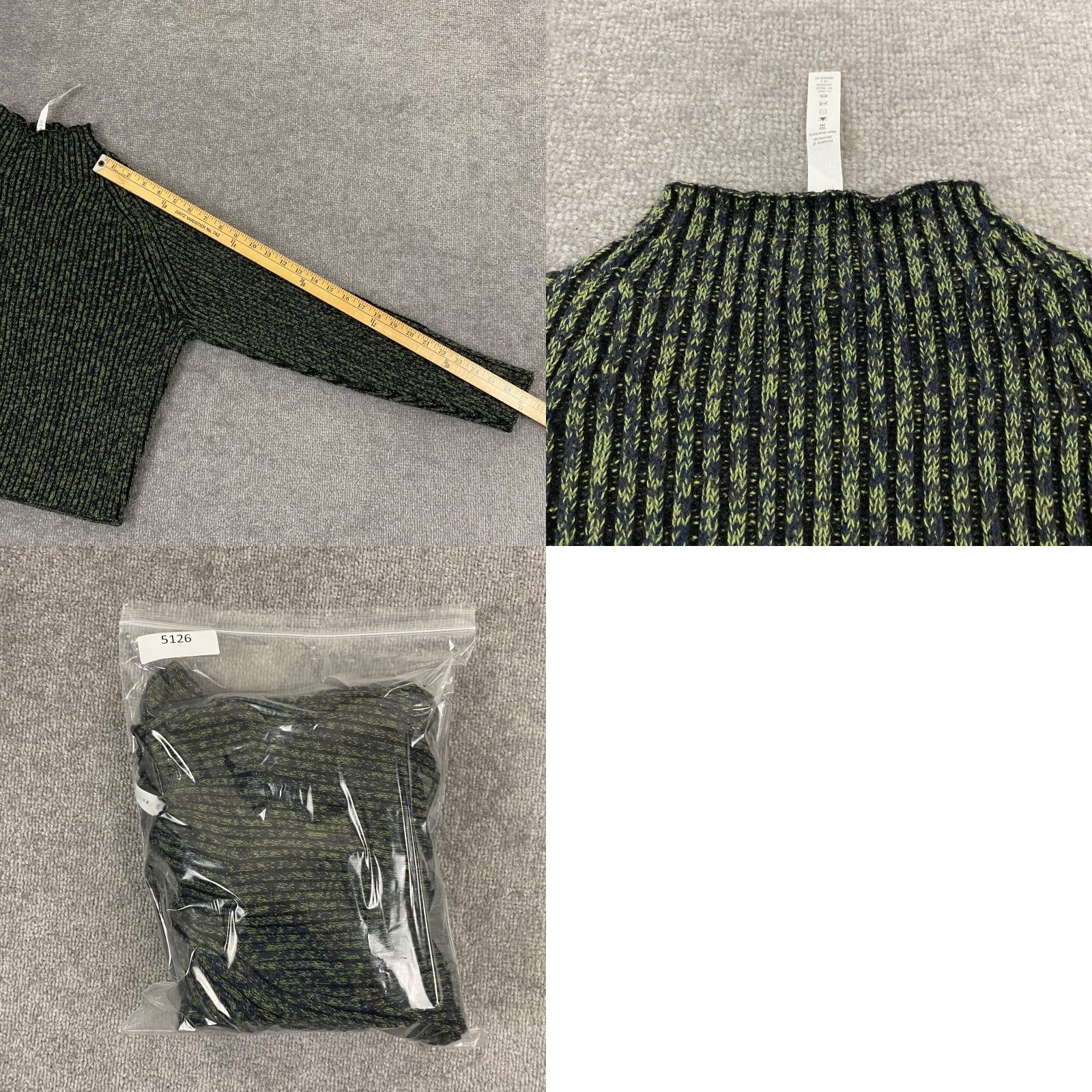 Lululemon VINTAGE Lululemon Sweater Women's 8 Knit Heavyweight Mock Neck Pullover Green Fall Winter Casual, Workwear Size M / US 6-8 / IT 42-44 - 8 Thumbnail