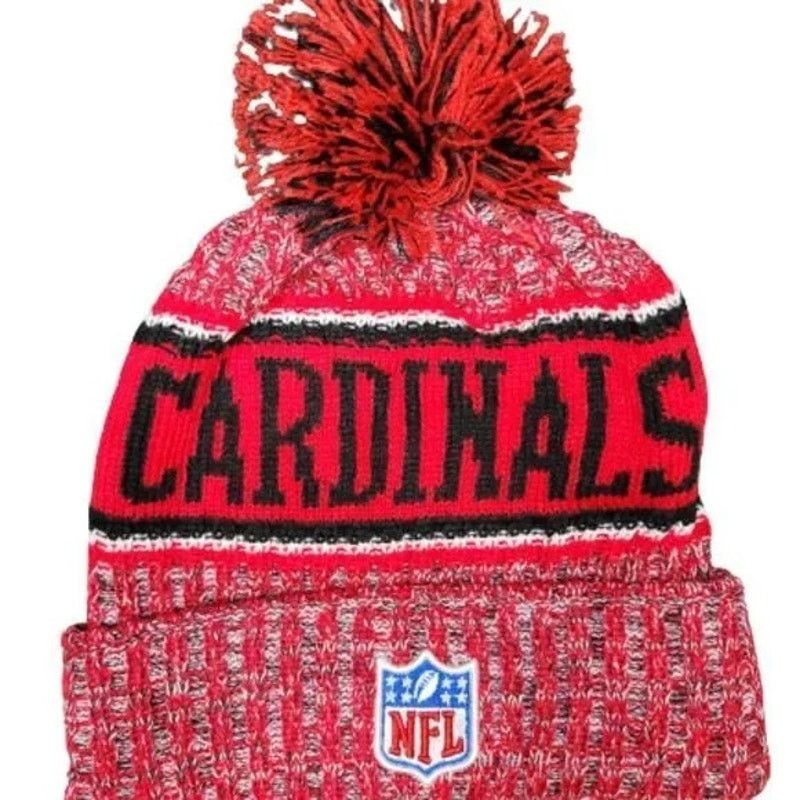 Other NWT Arizona Cardinals All Over Heather Beanie Fleece Lined Size ONE SIZE - 5 Thumbnail