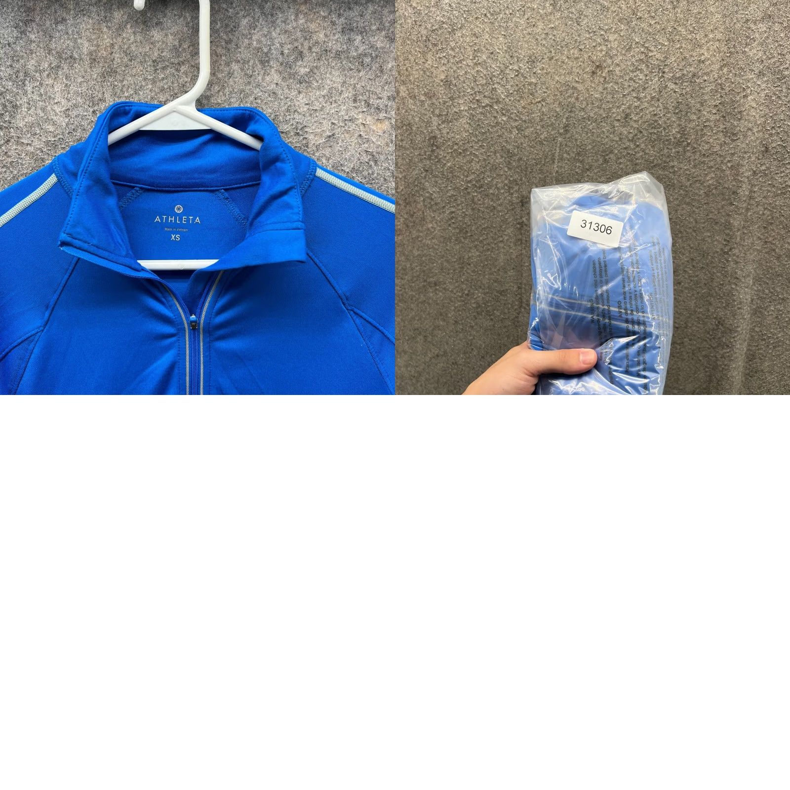 Athleta Athleta Sweatshirt Womens XS Royal Blue Running Zip Performance Reflective Top Size XS / US 0-2 / IT 36-38 - 9 Thumbnail