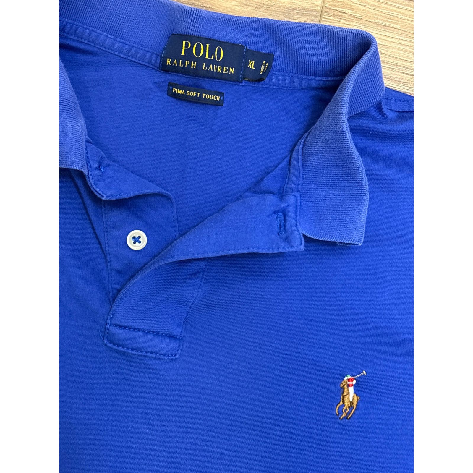 Polo Ralph Lauren Polo Ralph Lauren PrimaSoft Touch XL blue short sleeve shirt Size US XL / EU 56 / 4 - 3 Thumbnail