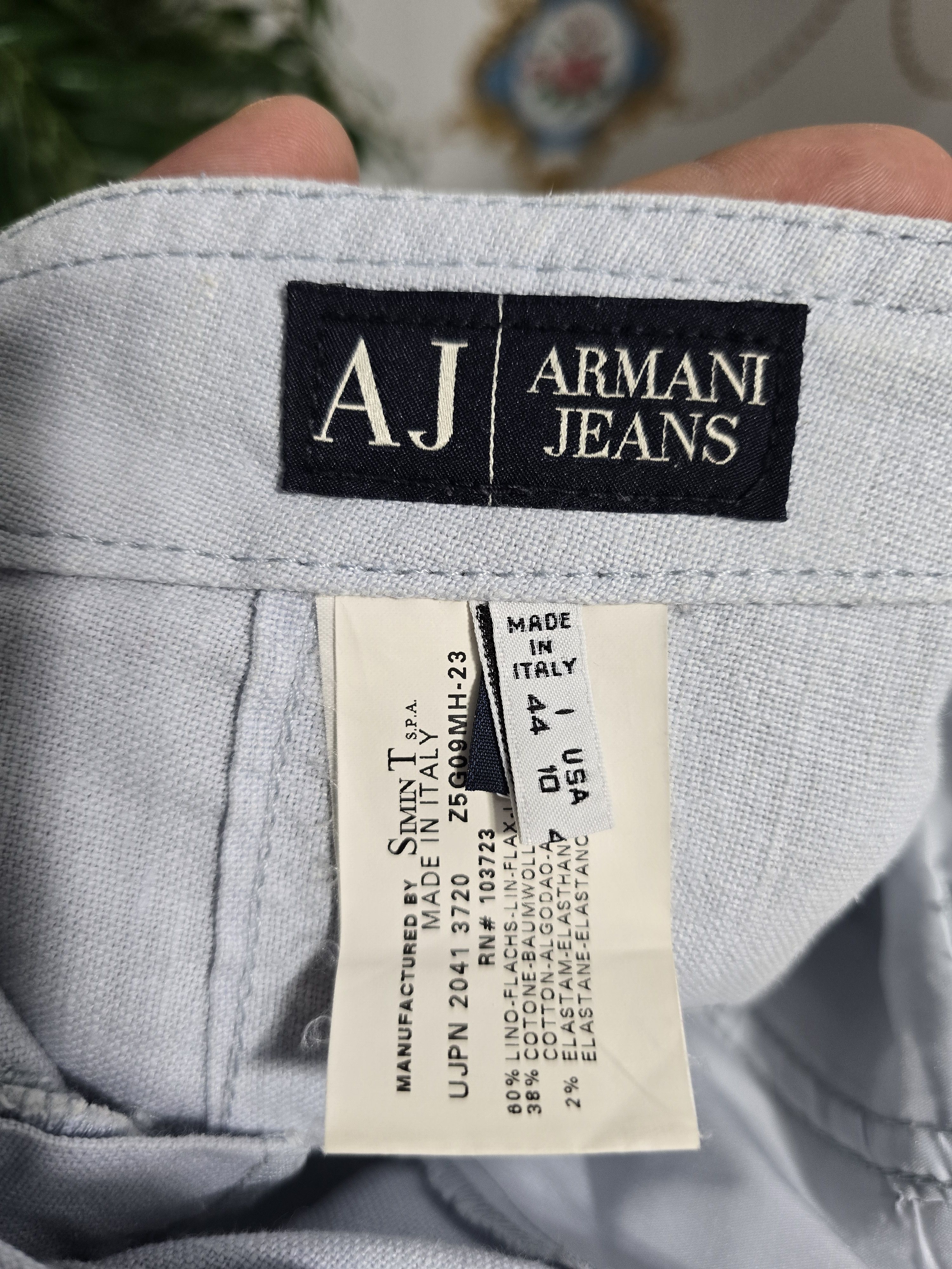 Giorgio Armani × Vintage ARMANI JEANS Vintage Size Medium LINEN EXCELLENT Size 30" / US 8 / IT 44 - 2 Thumbnail