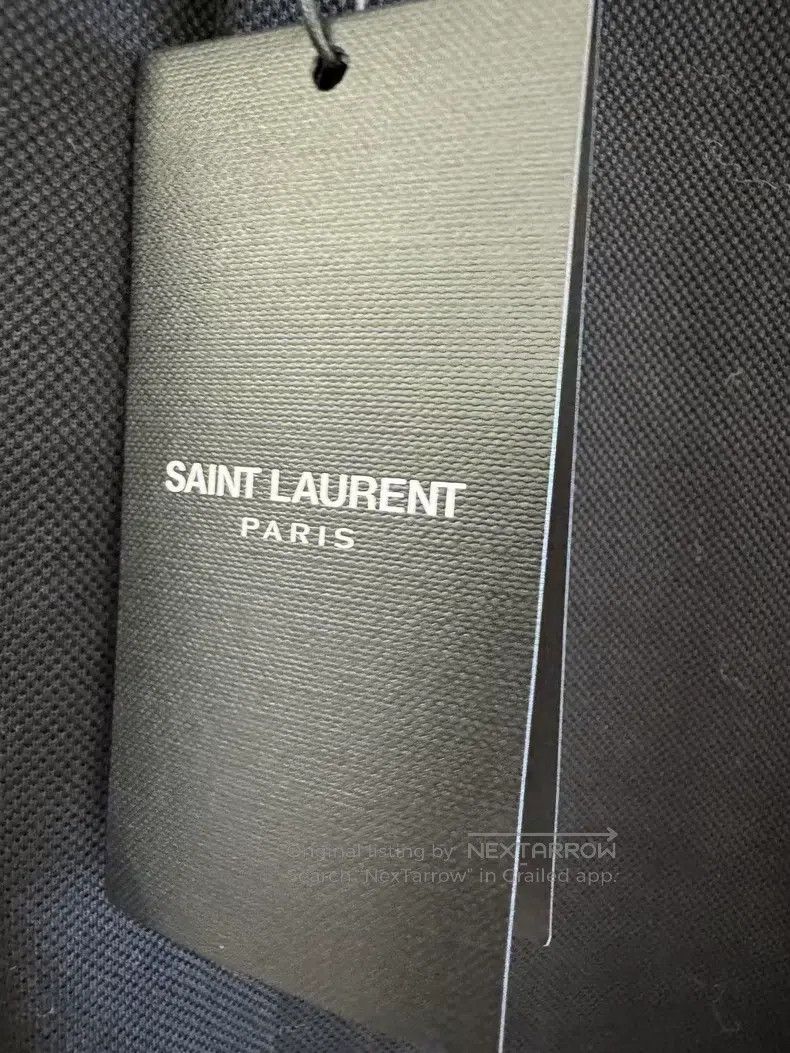 Saint Laurent Paris Saint Laurent Paris Short Sleeve Polo Shirt Size US XL / EU 56 / 4 - 5 Thumbnail
