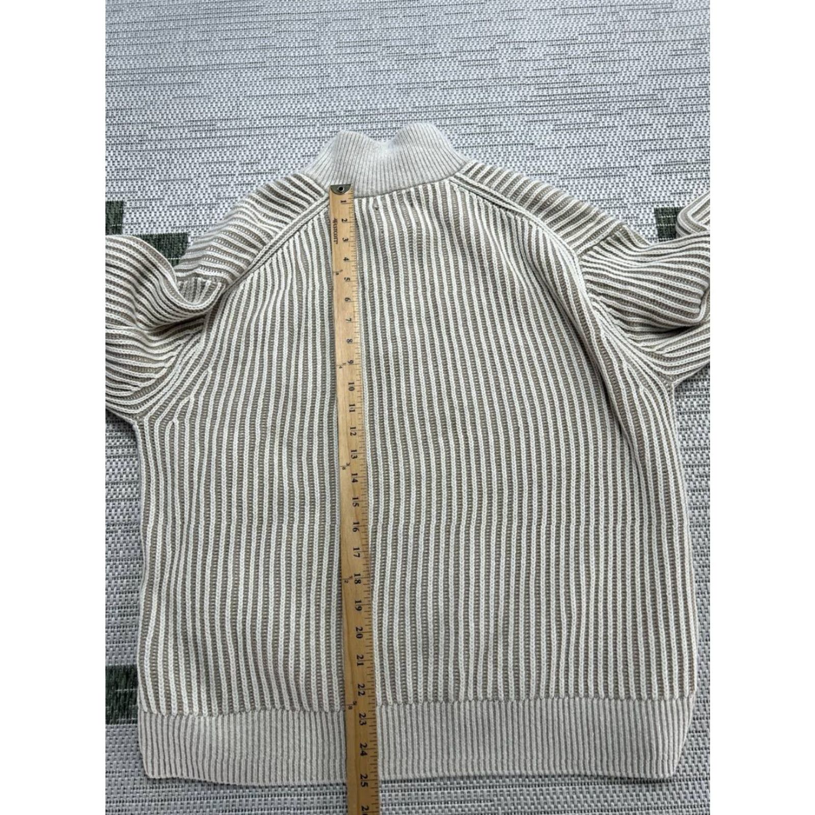 Abercrombie & Fitch Abercrombie & Fitch Sweater Womens Medium Beige Cotton Blend Pullover Size M / US 6-8 / IT 42-44 - 7 Thumbnail