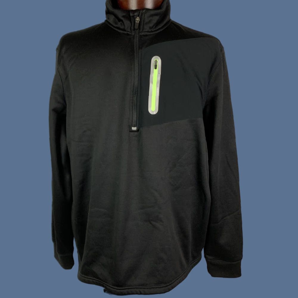 Fila VINTAGE XL Fila Sport Men's Black Fleece Lined Activewear Pullover Top Size US XL / EU 56 / 4 - 1 Thumbnail