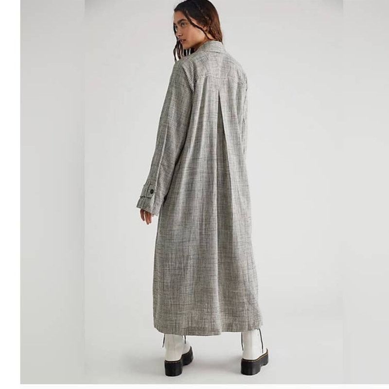 Free People New Free People WE THE FREE Liberty Duster $298 XS BLUE Size XS / US 0-2 / IT 36-38 - 3 Thumbnail