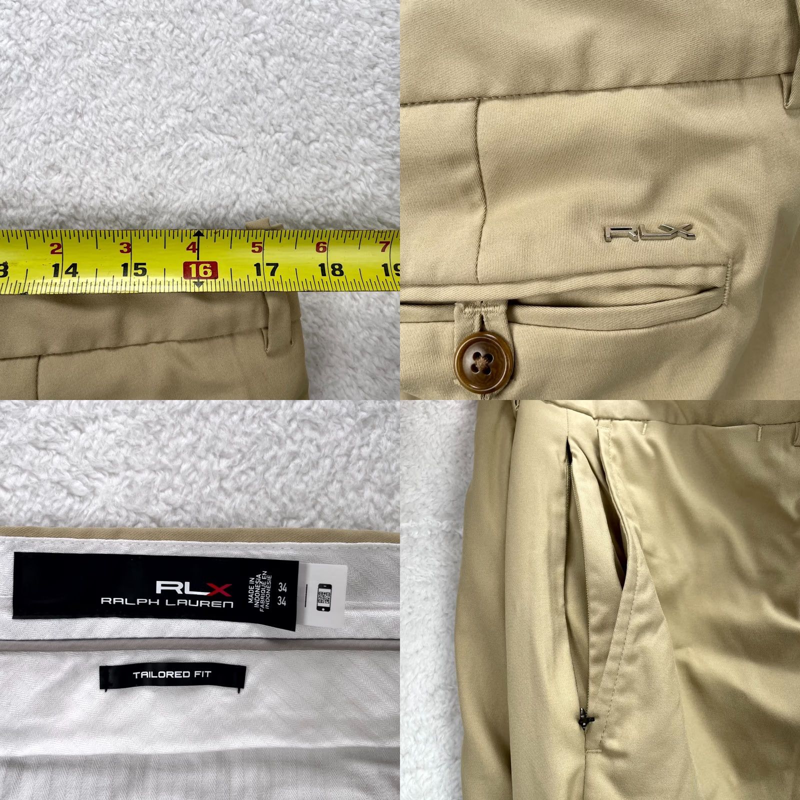 Ralph Lauren Ralph Lauren Pants Mens 36x32 Beige Chino Straight Front RLX Logo PT Casual Business Formal Size US 36 / EU 52 - 8 Thumbnail