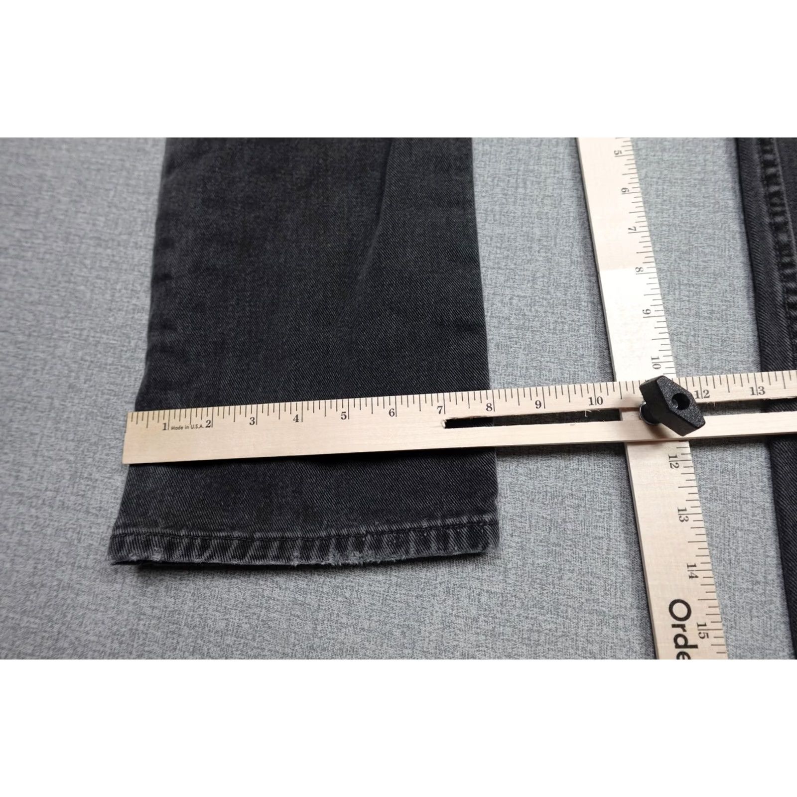 Levi's Levi's 505 Jeans Mens 33x34 Black Charcoal Denim USA Regular Fit Straight Leg Size US 33 - 6 Thumbnail