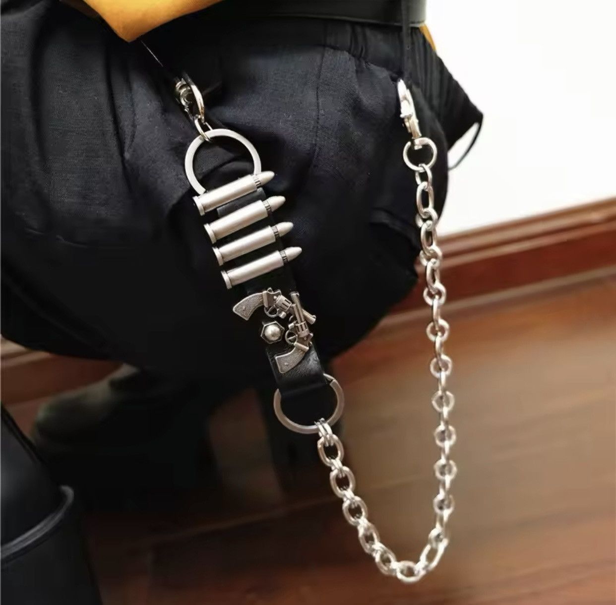 Jewelry Punk Bullet Belt Pants Chain Size ONE SIZE - 2 Thumbnail